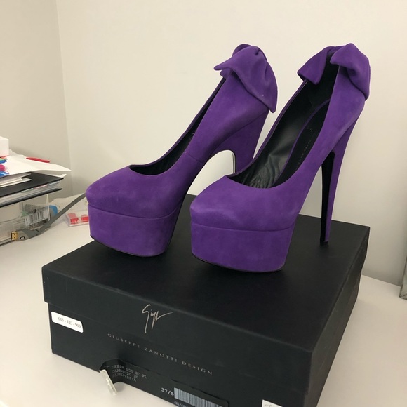 Giuseppe Zanotti Shoes - GIUSEPPE ZANOTTI/Size 37 1/2/Purple Heels